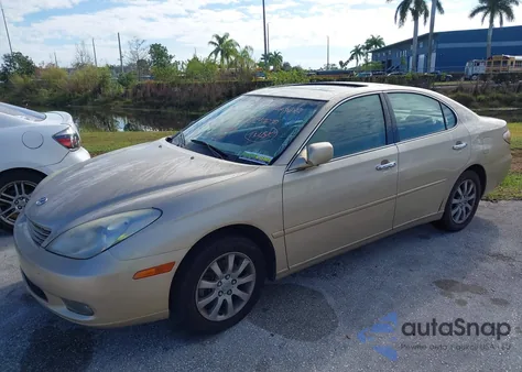 2004 Lexus Es 330 from USA, damaged, VIN JTHBA30G245002490